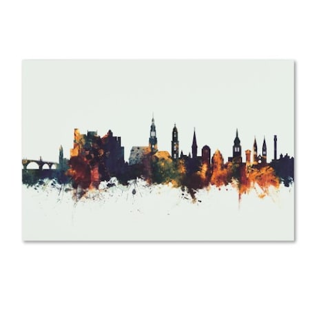 Michael Tompsett 'Heidelberg Germany Skyline II' Canvas Art,30x47